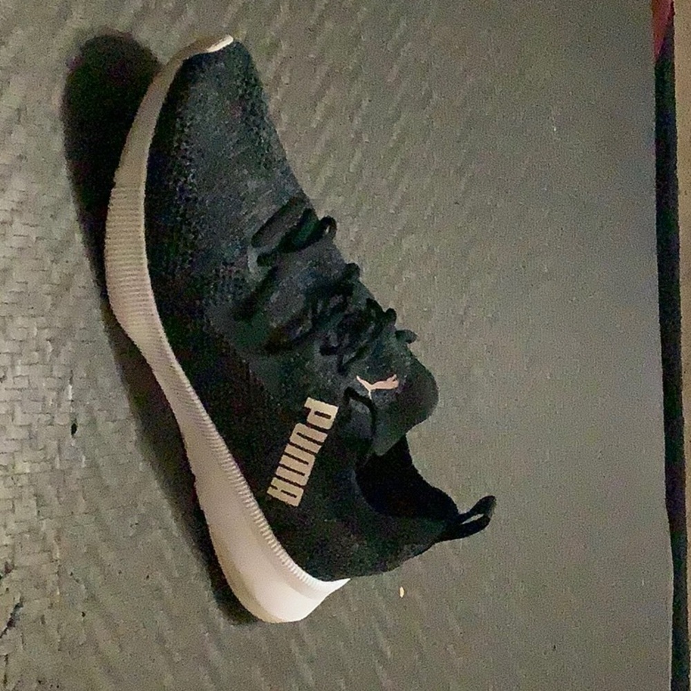 PUMA Black and White Athletic Shoes